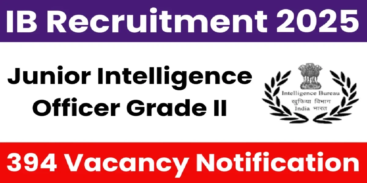 IB Junior Intelligence Officer Recruitment 2025
