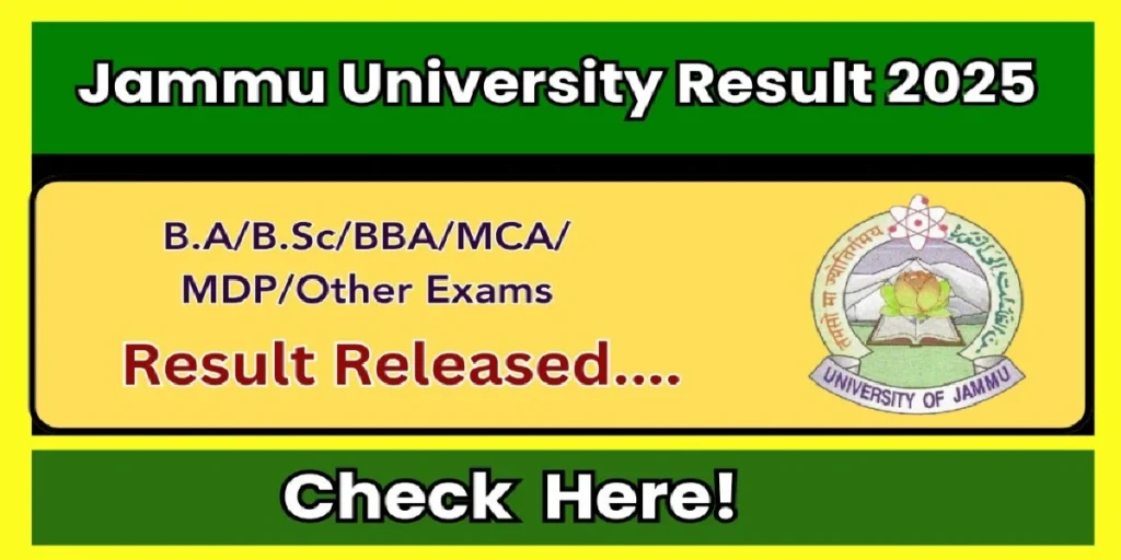 Jammu University Result 2025