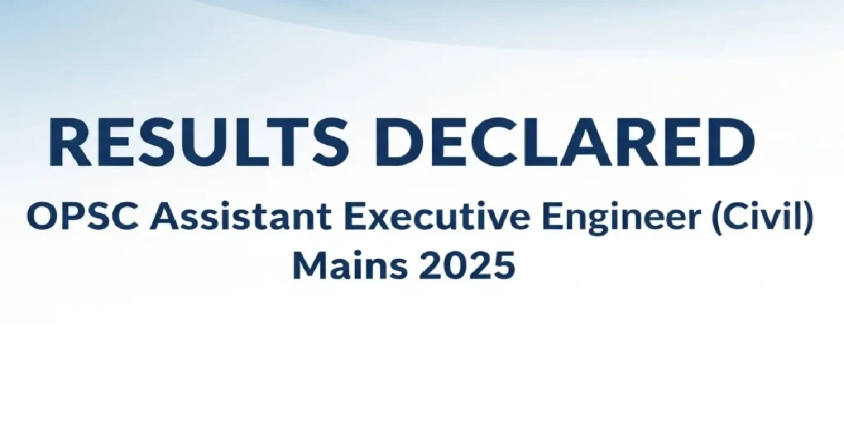OPSC Assistant Executive Engineer Result 2025