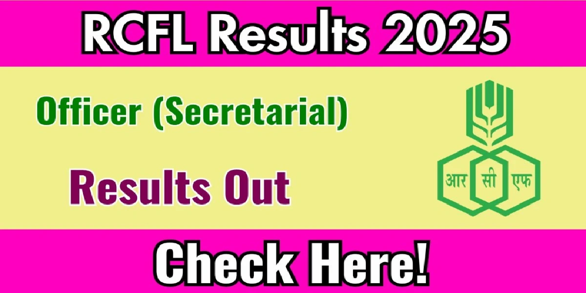 RCFL Officer Result 2025