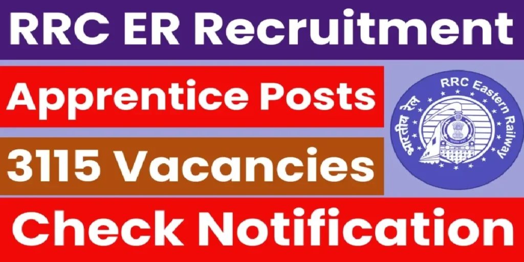 RRC Eastern Railway 3115 Apprentices Online Form