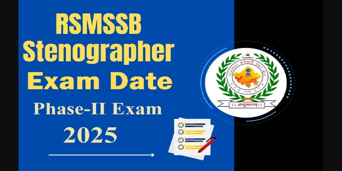 RSMSSB Result 2025 Stenographer