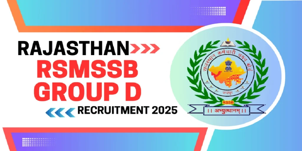 RSMSSB Group D Online Form 2025