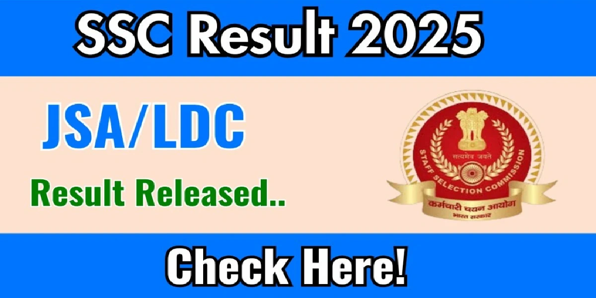 SSC JSA/LDC Result 2025 