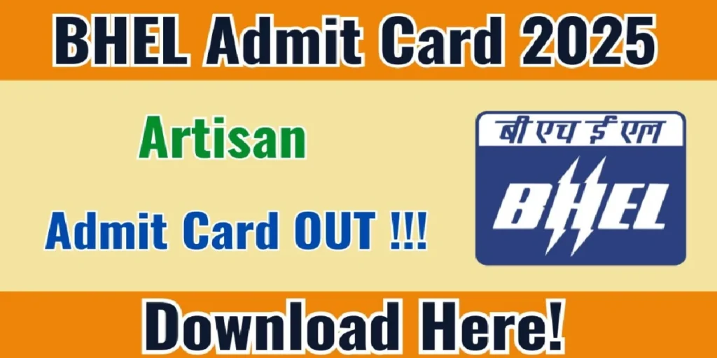 BHEL Artisan Admit Card 2025