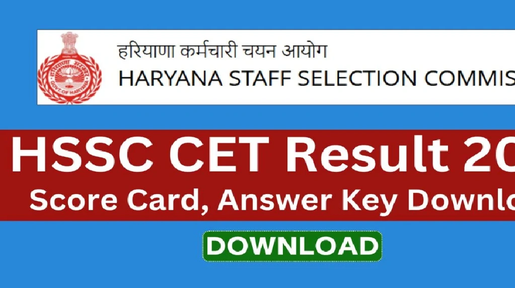 HSSC CET Result 2025