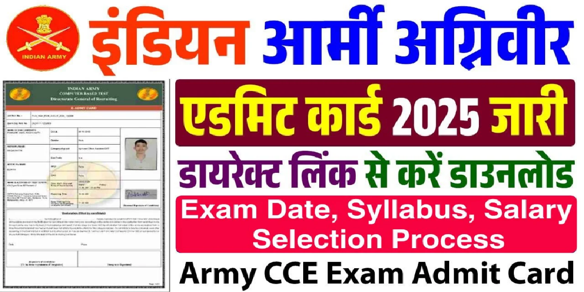 Indian Army Admit Card 2025 Agniveer