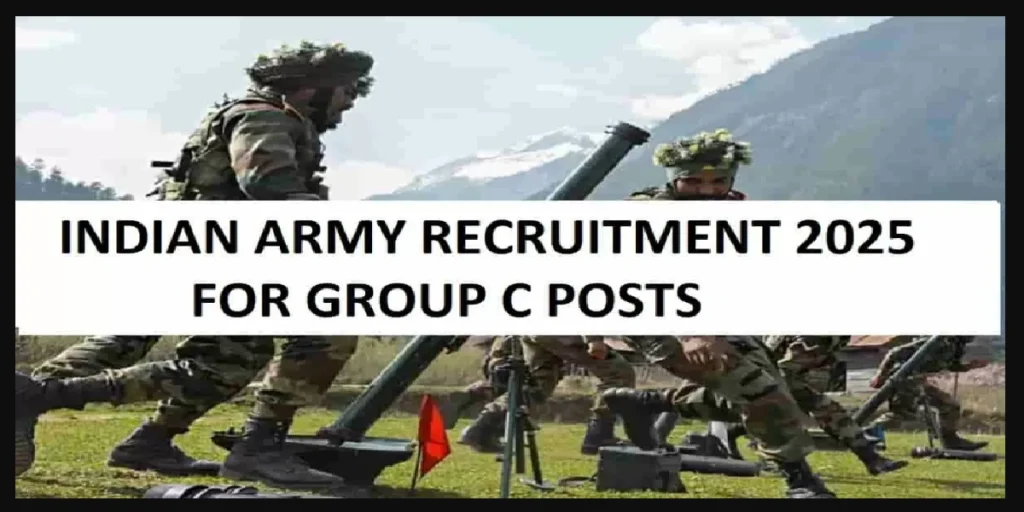 INDIAN ARMY GROUP C RECRUITMENT 2025