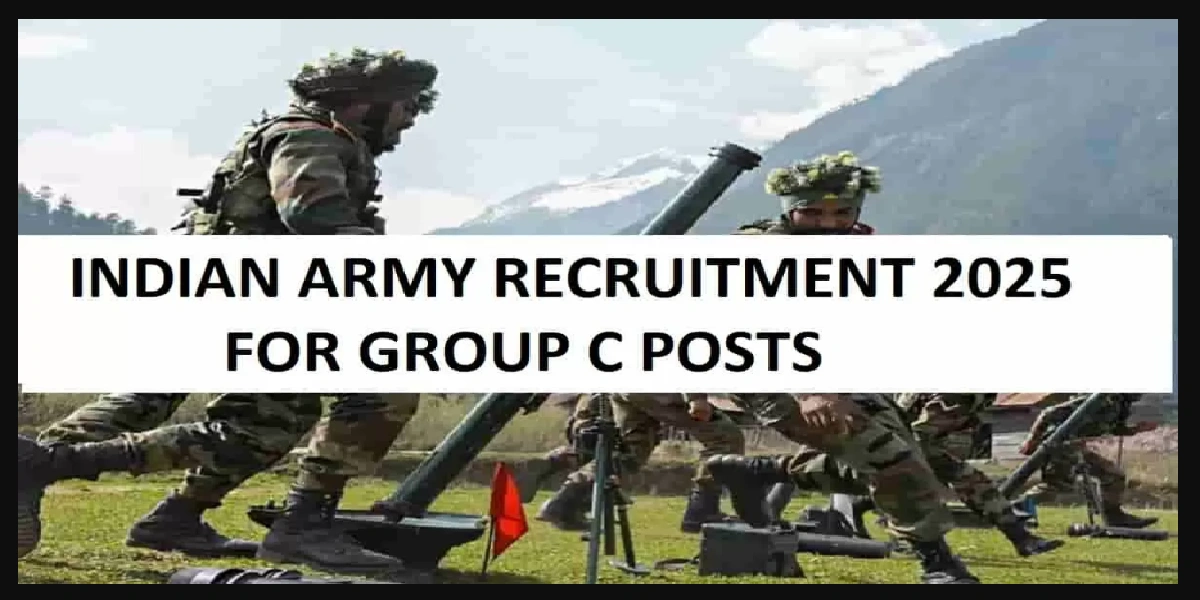 INDIAN ARMY GROUP C RECRUITMENT 2025