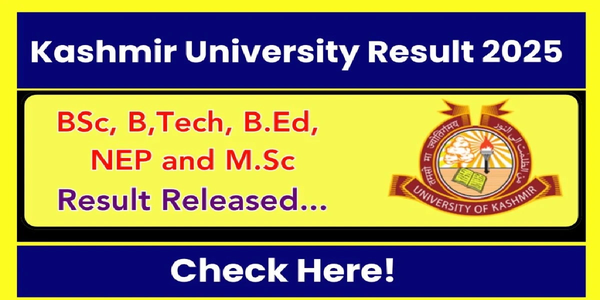 Kashmir University Result 2025