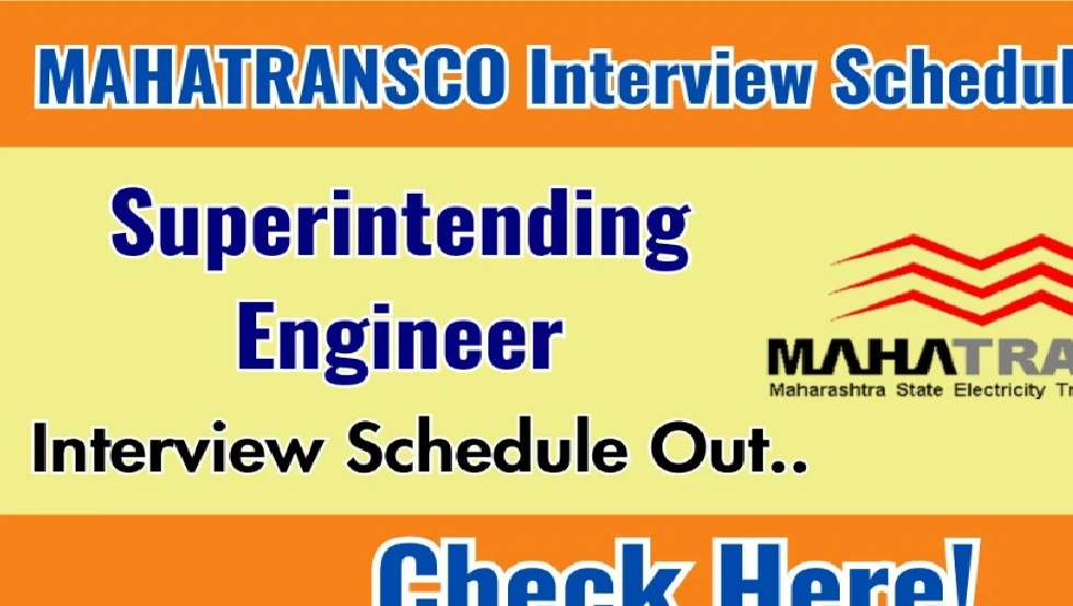 Mahatransco Interview Schedule 2025