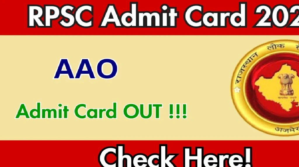 RPSC AAO Admit Card 2025 