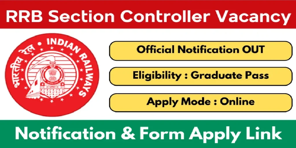 RRB Section Controller Online Form 2025