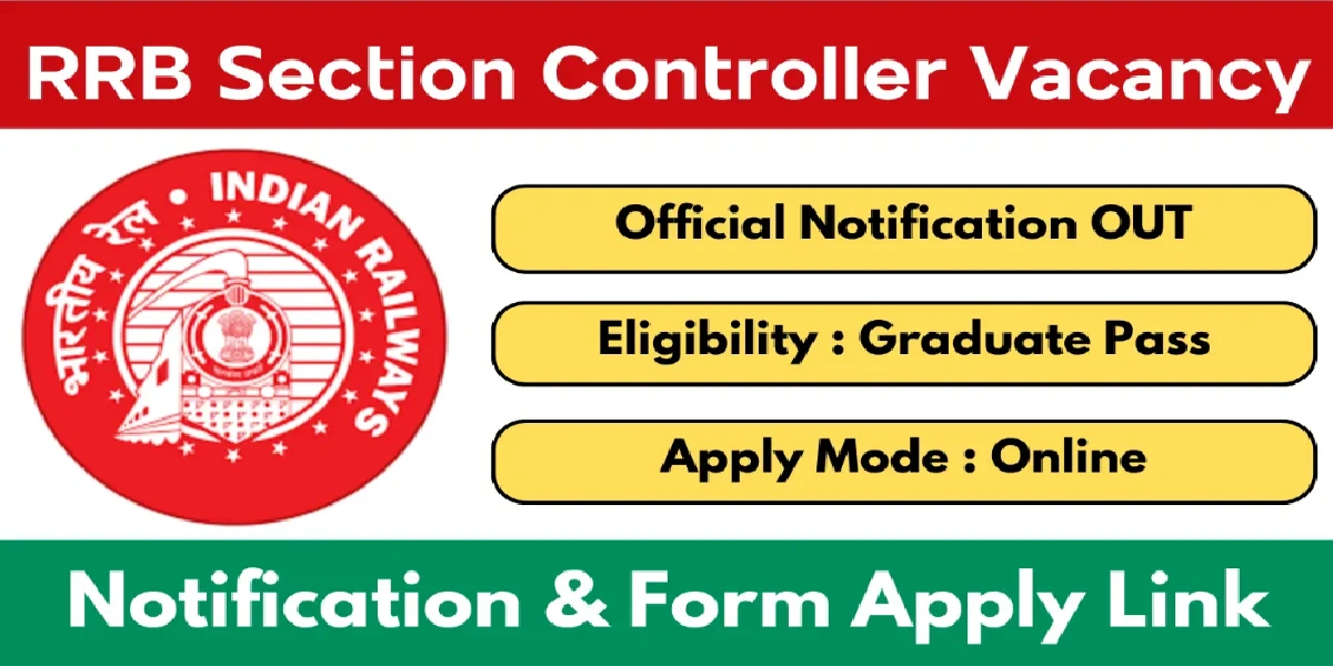 RRB Section Controller Online Form 2025