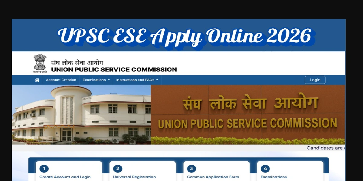 UPSC ESE 2026 Online Form