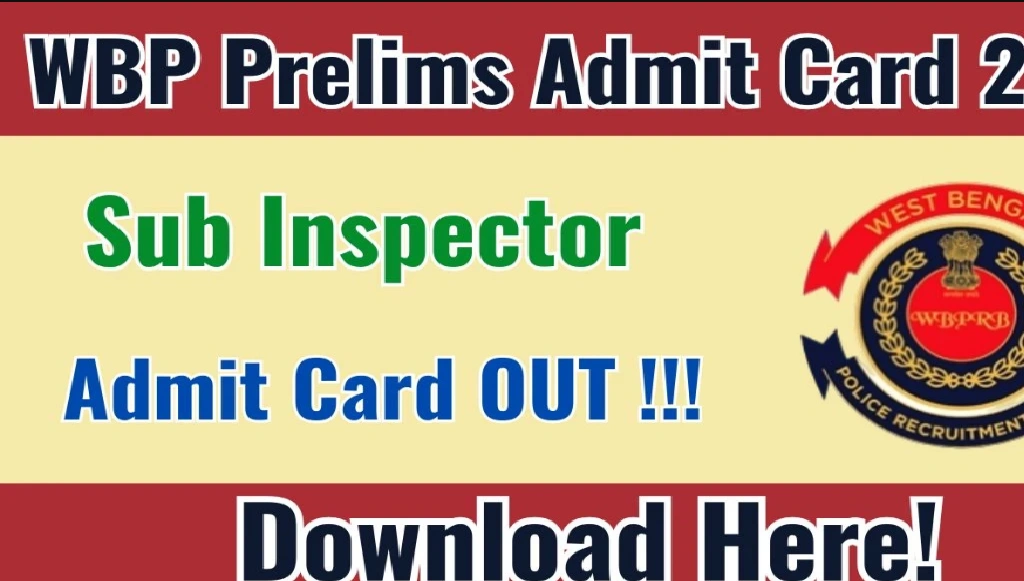 WBP SI Prelims Admit Card 2025