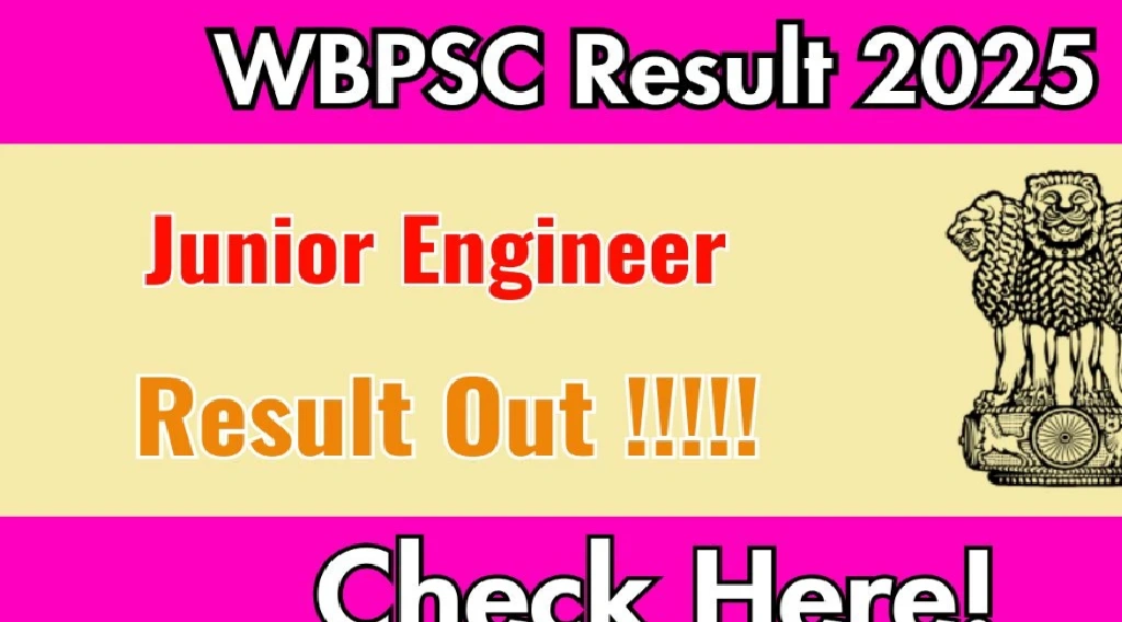 WBPSC JE Result 2025