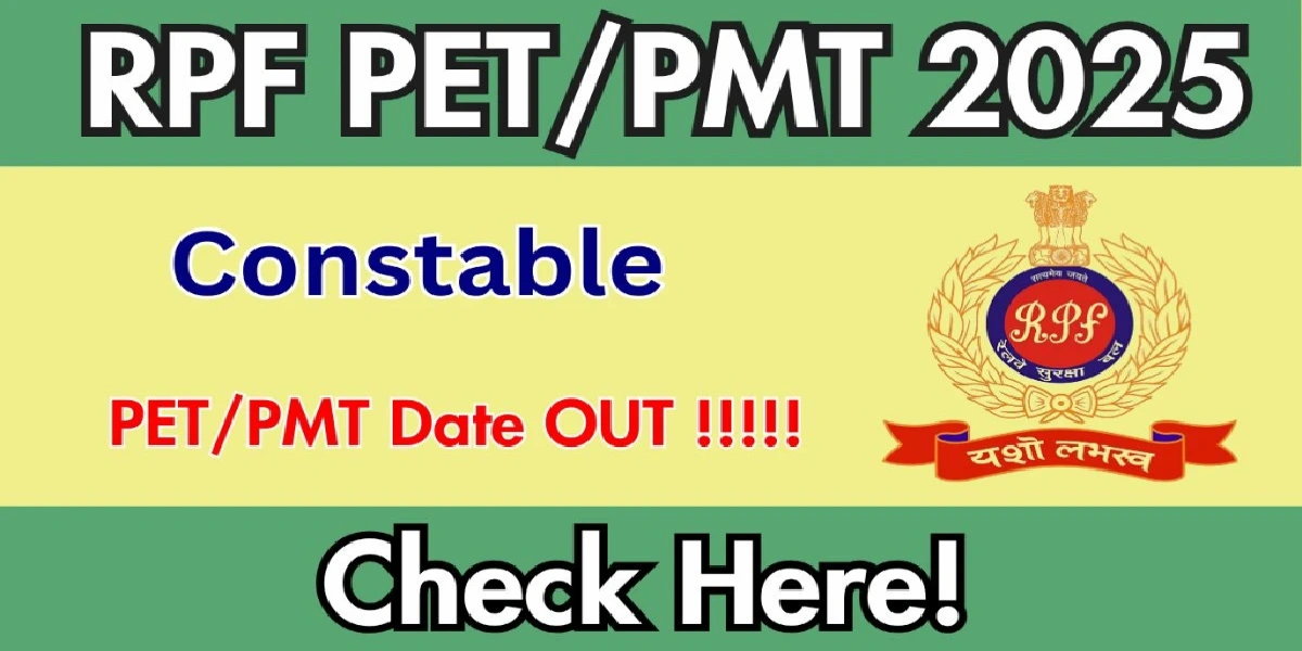 RPF PET/PMT Constable Result 2025
