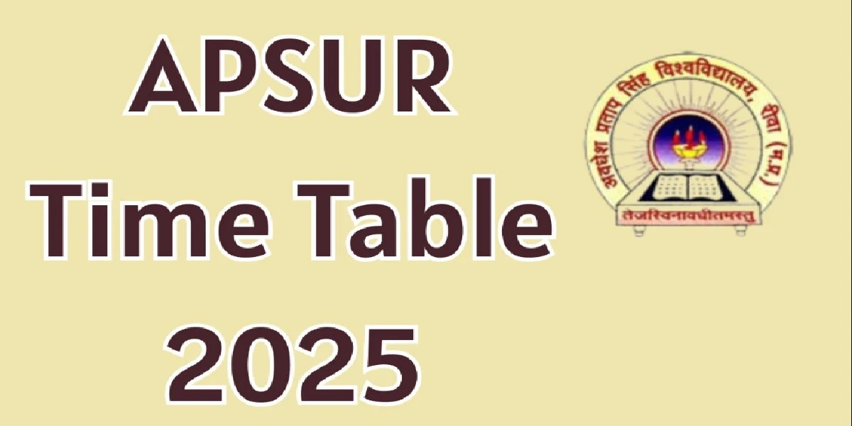 APSUR Time Table 2025
