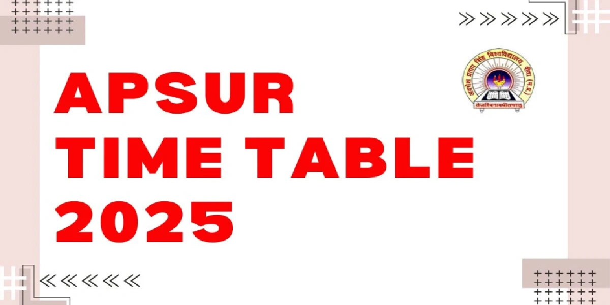 APSUR Time Table 2025