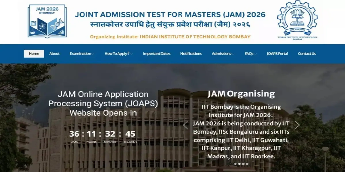 JAM Exam Date 2026