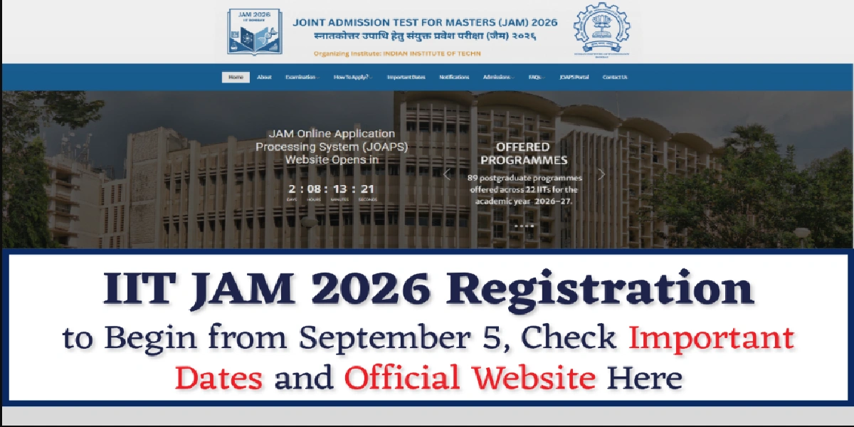 JAM Exam Date 2026
