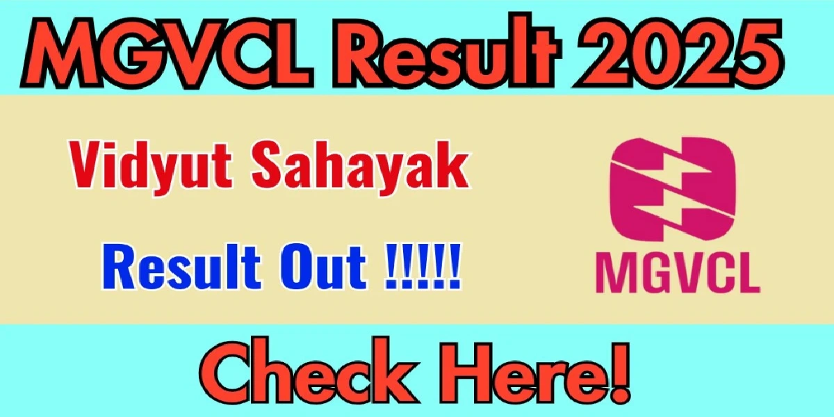 MGVCL Vidyut Sahayak Result 2025