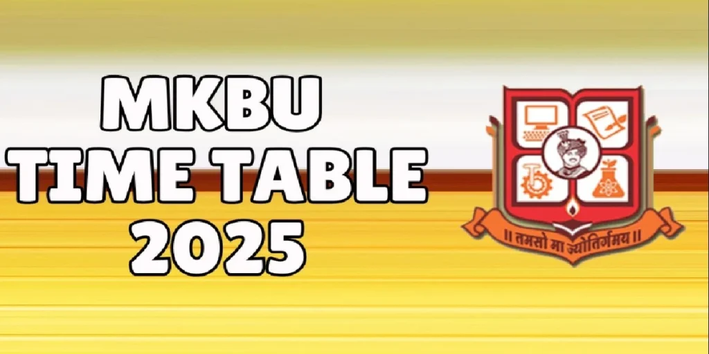 MKBU Time Table 2026