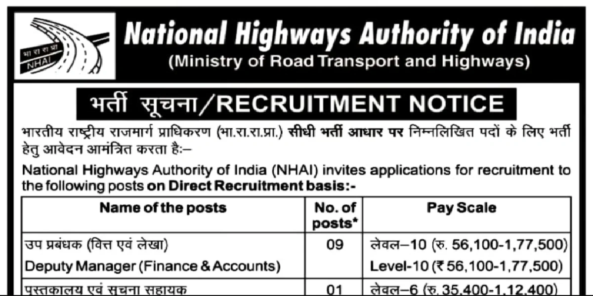NHAI Recruitment