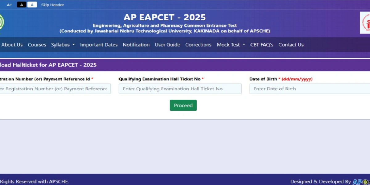 APCET hall ticket download 2025