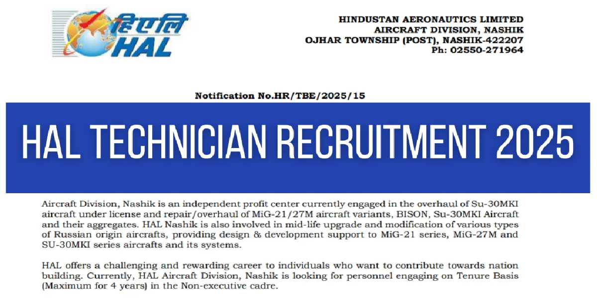 HAL Recruitment 2026