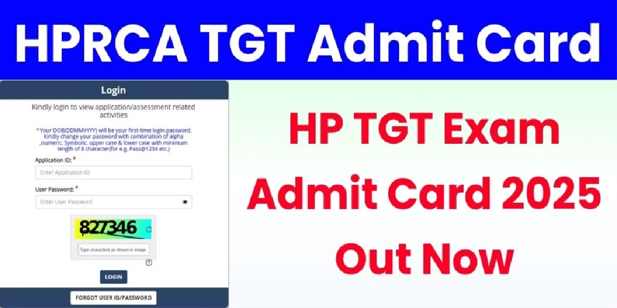 HPRCA TGT (Medical) Admit Card 2025