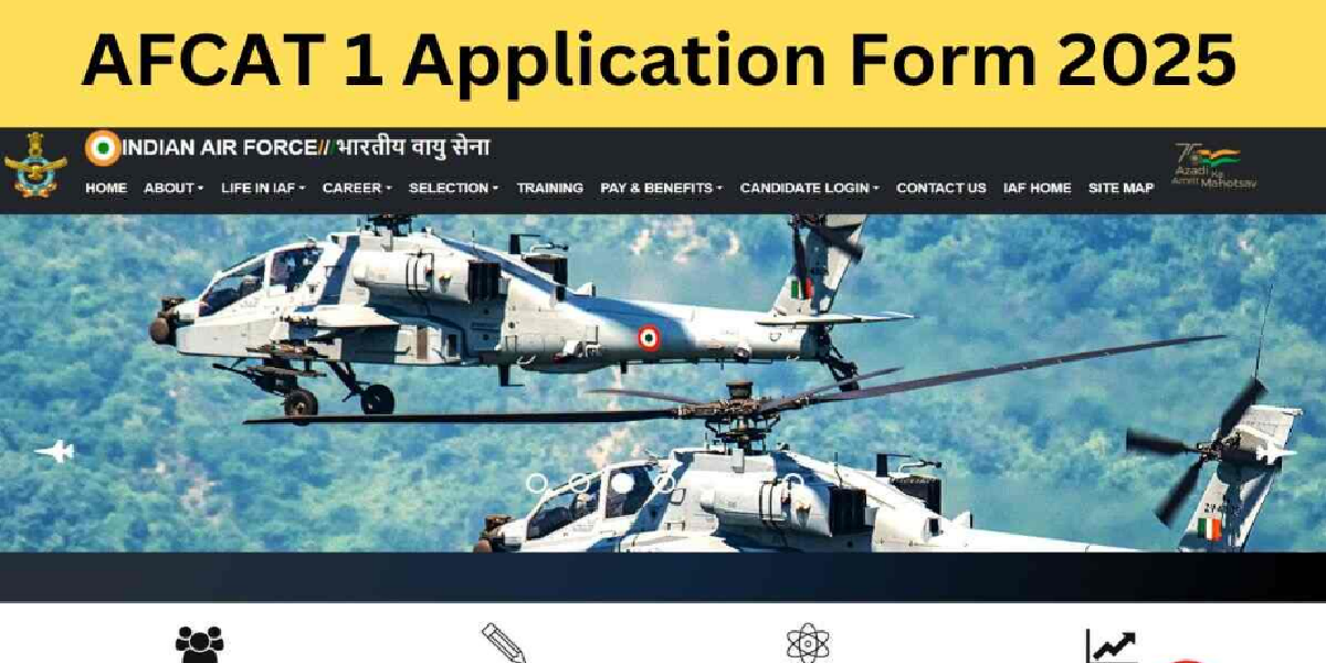 IAF AFCAT 01/2026 ONLINE FORM 2025