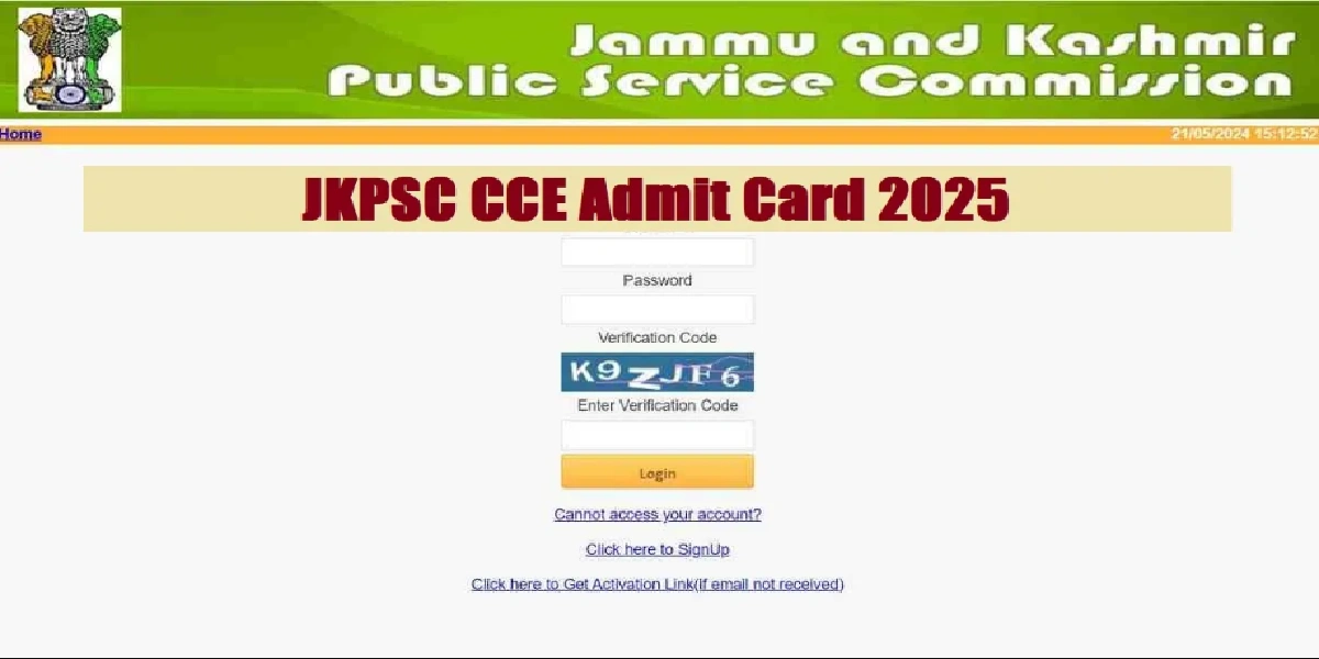 JKPSC CCE Prelims Admit Card 2025