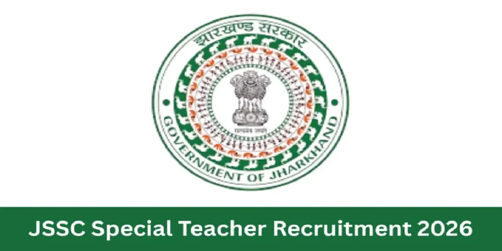 JSSC Special Teacher Online Form 2026