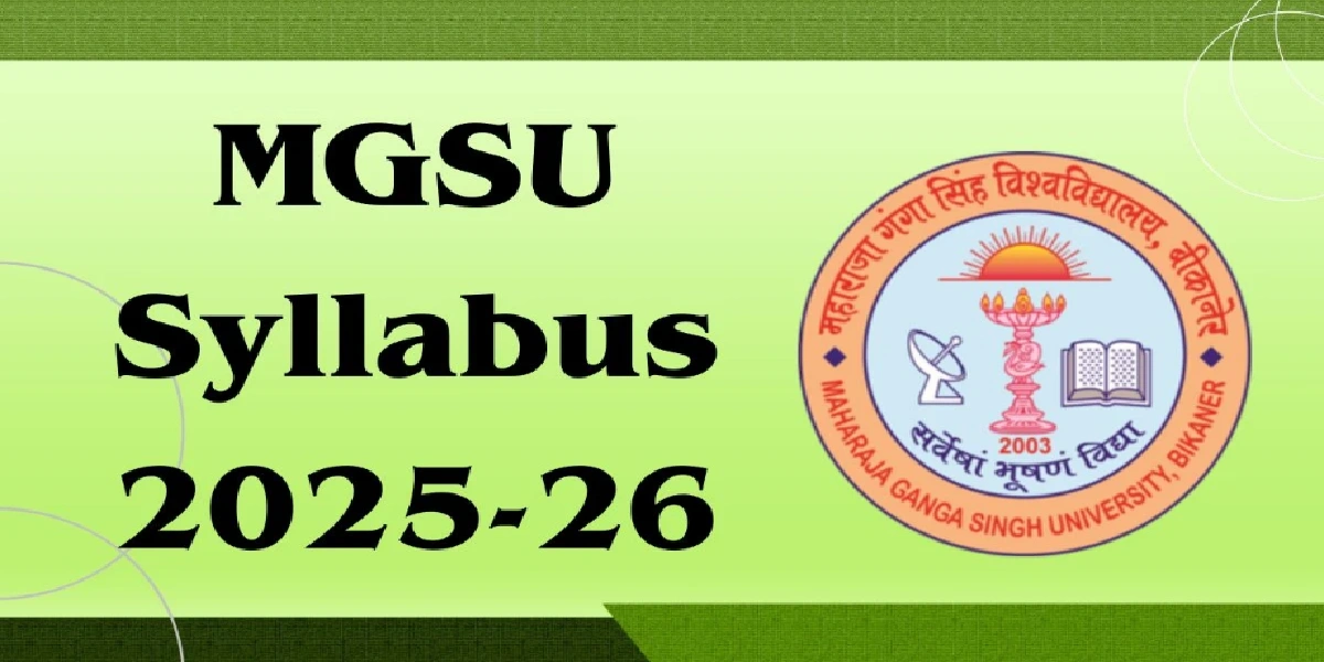 MGSU Syllabus 2025-26