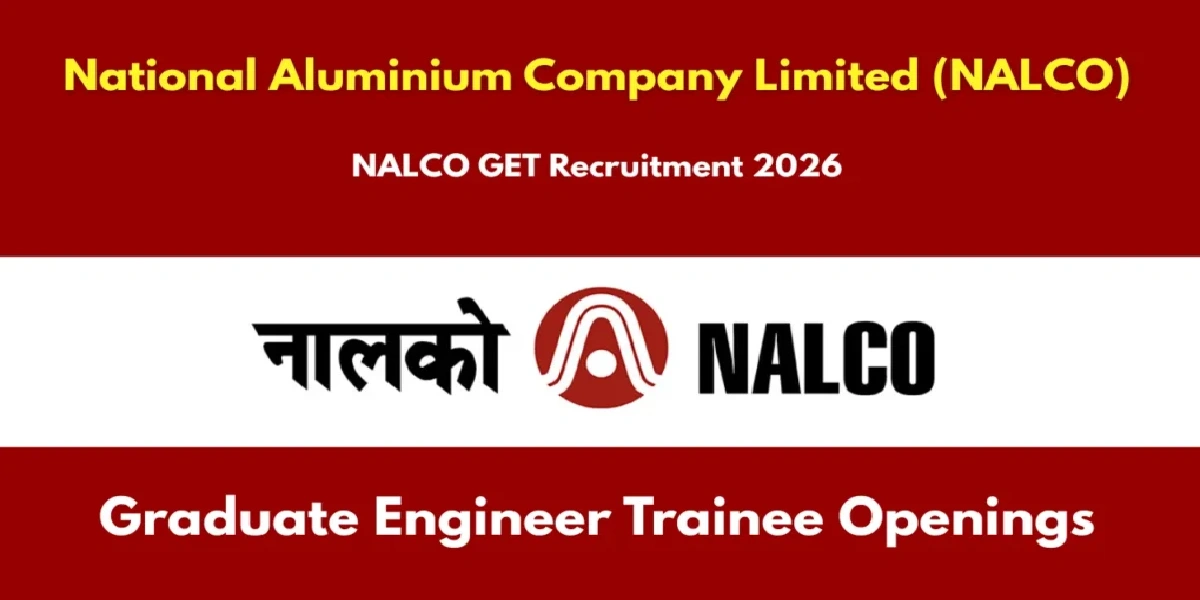 NALCO Graduate Engineer Trainee Online Form 2026 