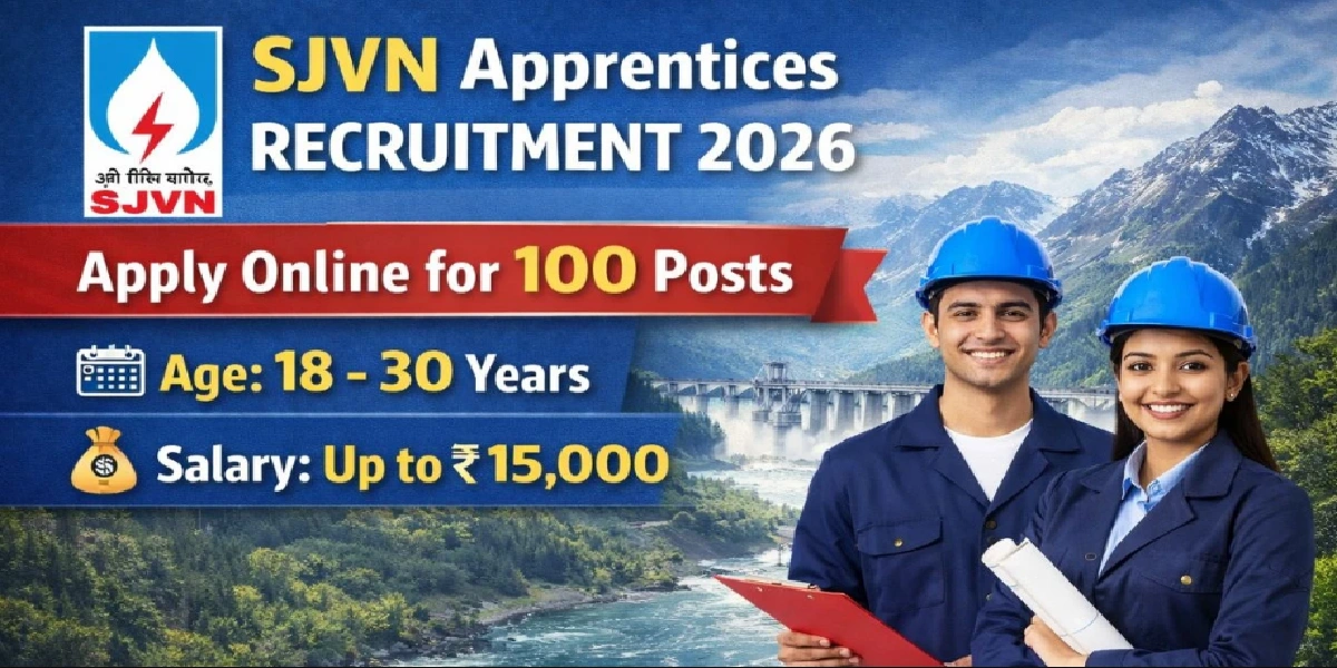 SJVN Apprentice Recruitment 2026