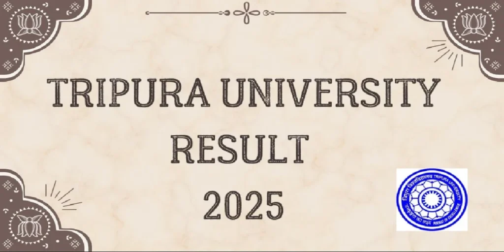 Tripura University Result 2025