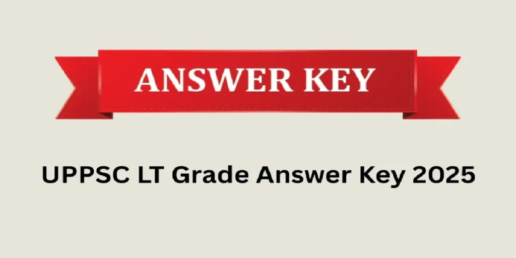 UP LT Grade Answer Key 2025