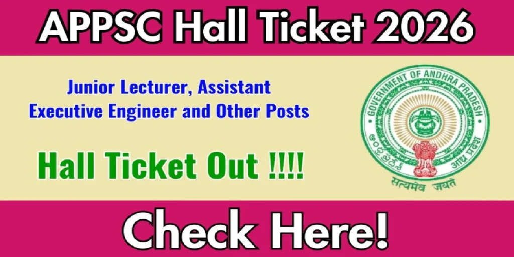 APPSC Hall Ticket 2026
