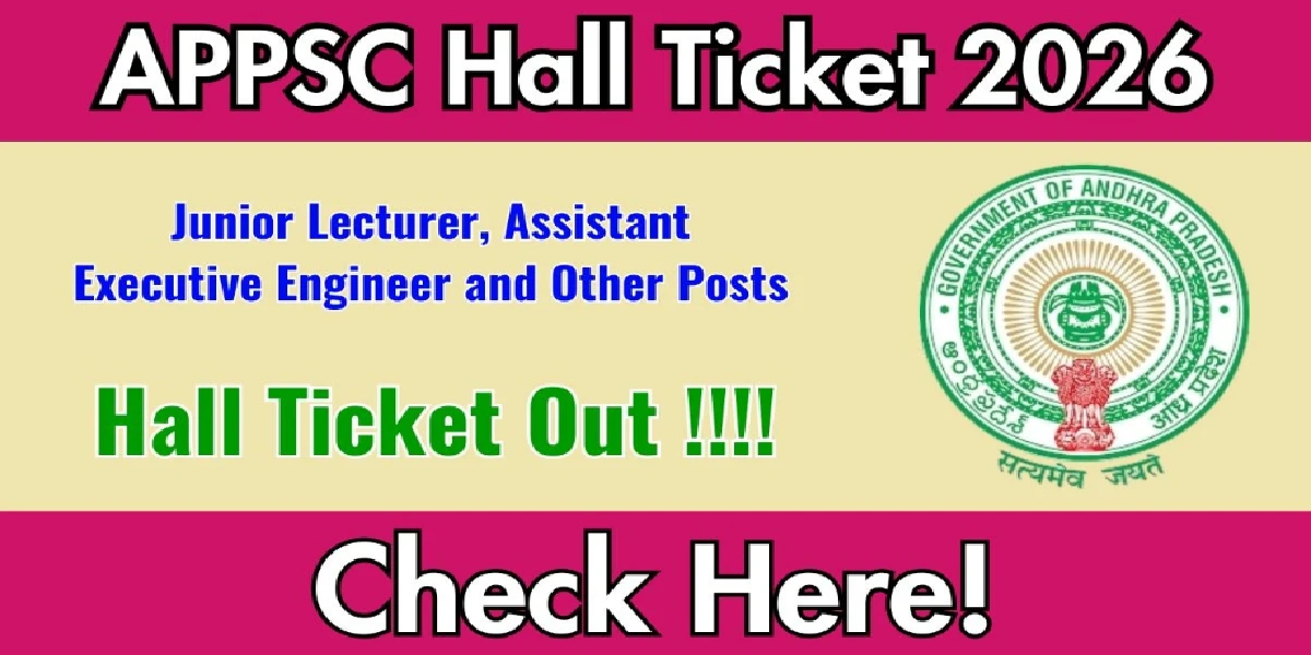 APPSC Hall Ticket 2026