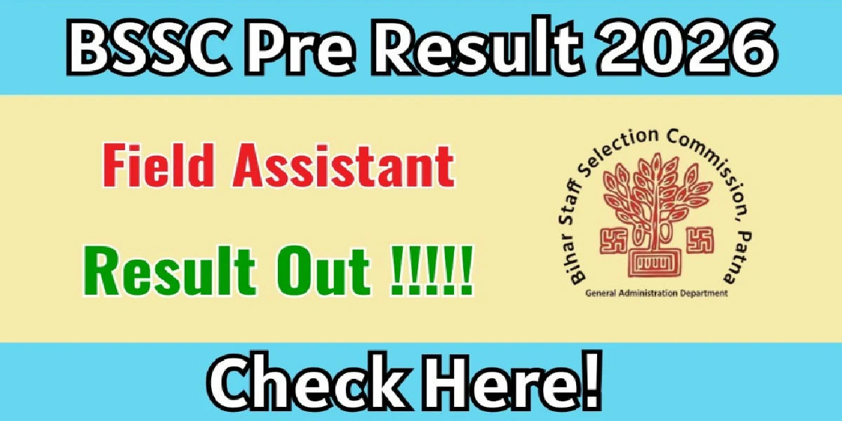 BSSC Field Assistant Pre Result 2026