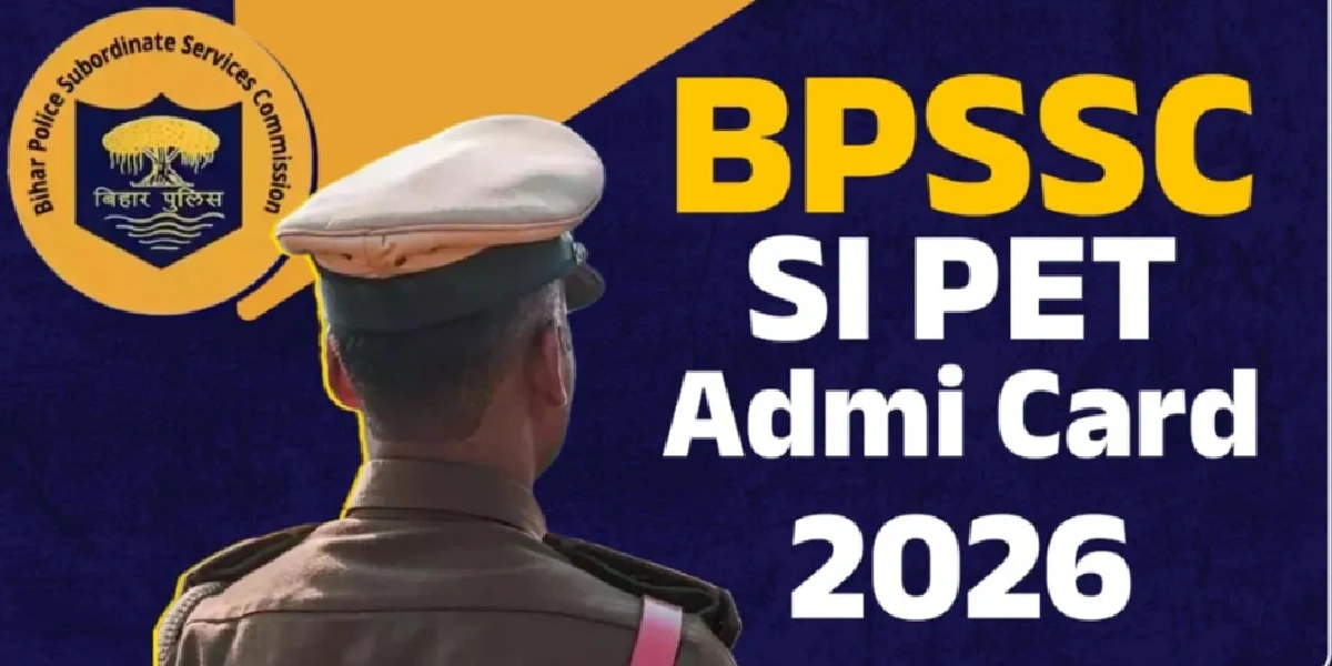 Bihar Police Enforcement SI PET Admit Card 2026