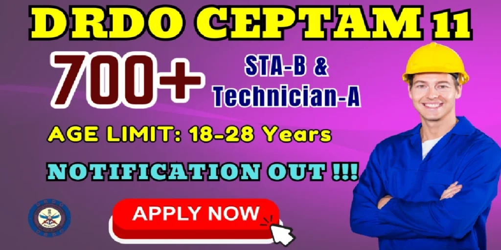 DRDO CEPTAM 11 STA B Tech A Online Form 2026