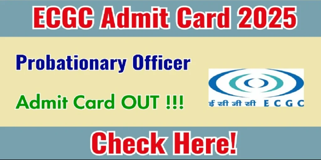 ECGCPO Admit Card 2026