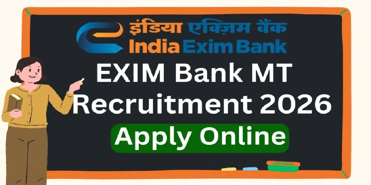 Exim Bank Management Trainee Online form 2026 