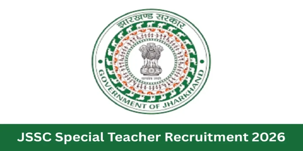 JSSC Special Teacher Online Form 2026