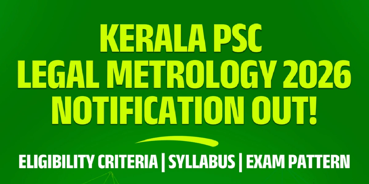 Kerala PSC Legal Metrology Inspector Syllabus 2026