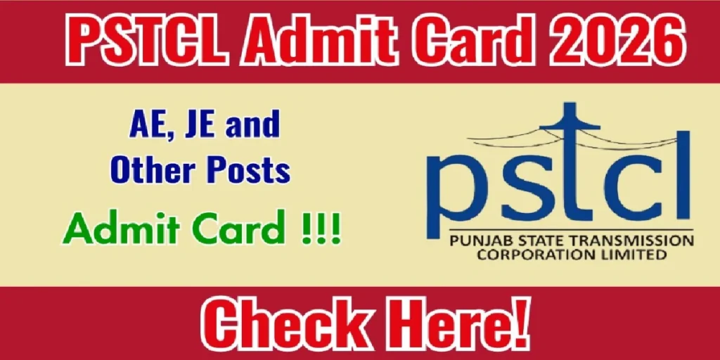 PSTCL AE and Others Post Admit Card 2026
